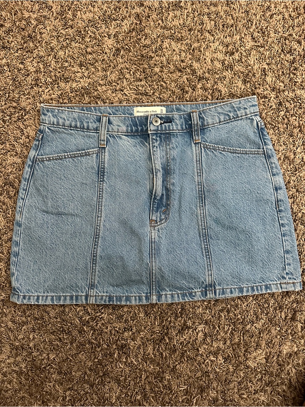 Abercrombie and Fitch high-rise denim skirt